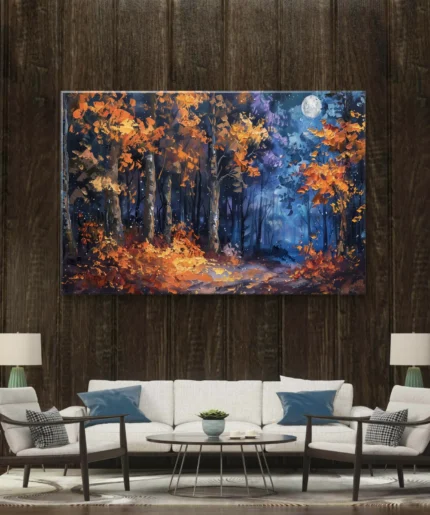 Le Clair de Lune dans la Forêt d’Automne